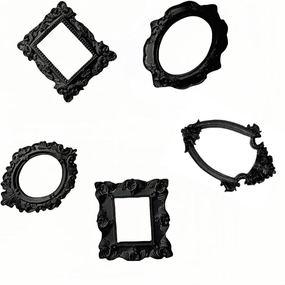 Vintage Picture Frame Mini frames Black picture farmes Resin Wall Hanging Photo